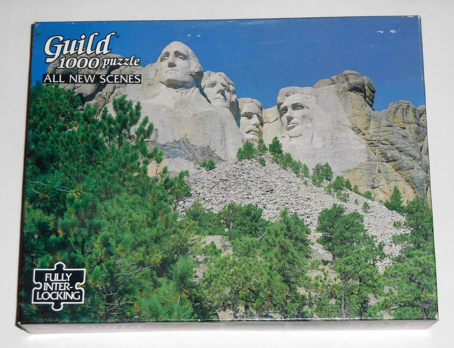 Vintage Mount Mt Rushmore Golden Guild 1000 Piece Jigsaw Puzzle 4710-40 NIB SEALED South Dakota