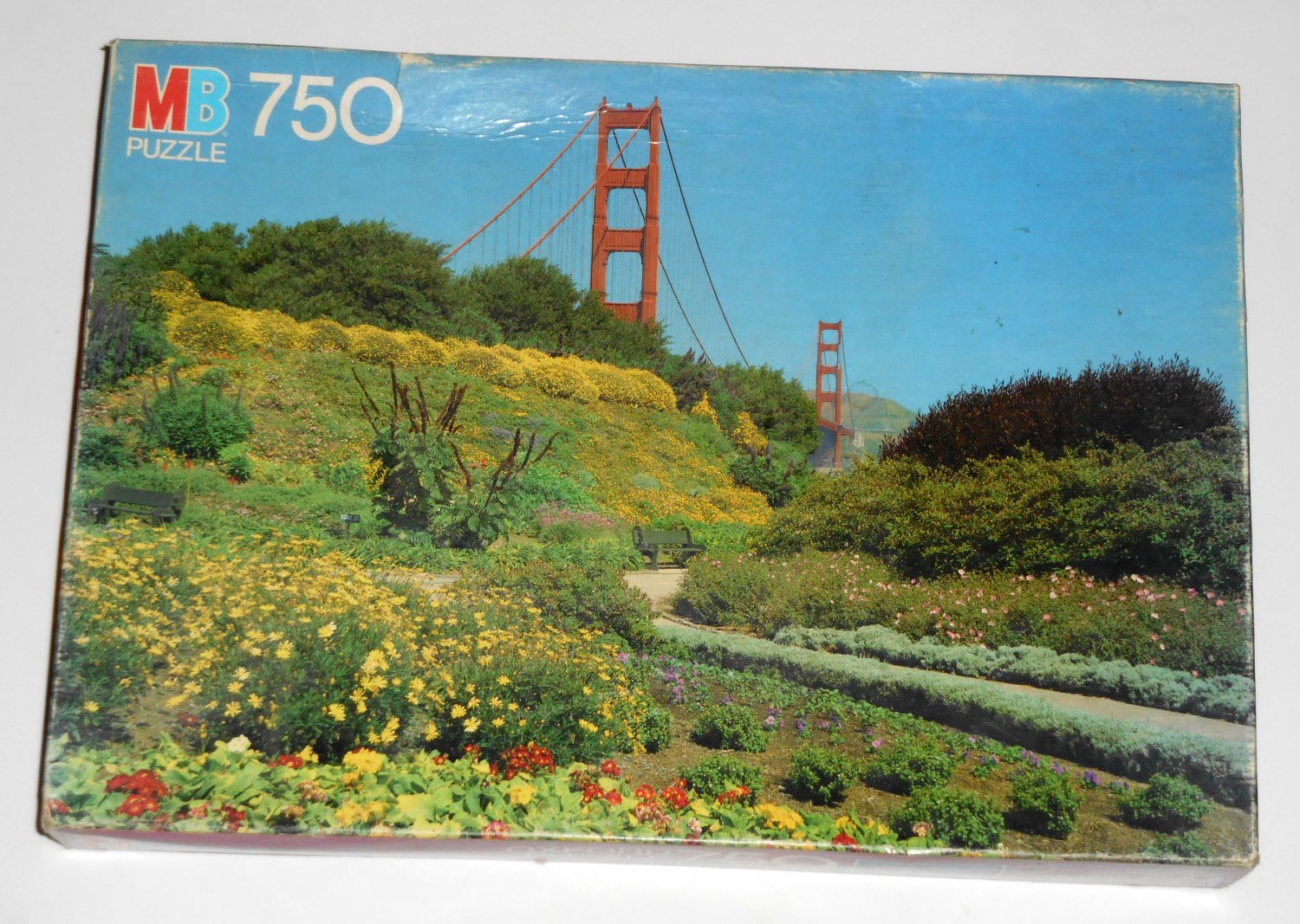 Vintage San Francisco California Golden Gate Bridge 750 Piece Jigsaw Puzzle MB 4848-8 NIB SEALED