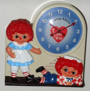 raggedy ann and andy talking alarm clock