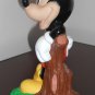 Disney Mickey Mouse 8 Inch Plastic Novelty Piggy Bank Money Coin Tree Stump Just Toys 1994