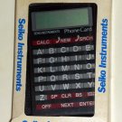 Seiko Instruments Phone Book Card DF-210 Calculator with Instructions Case Box