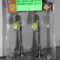 Skull Street Lamp Set of 2 Lemax 44137 Spooky Town Collection Battery Operated 2004 Halloween