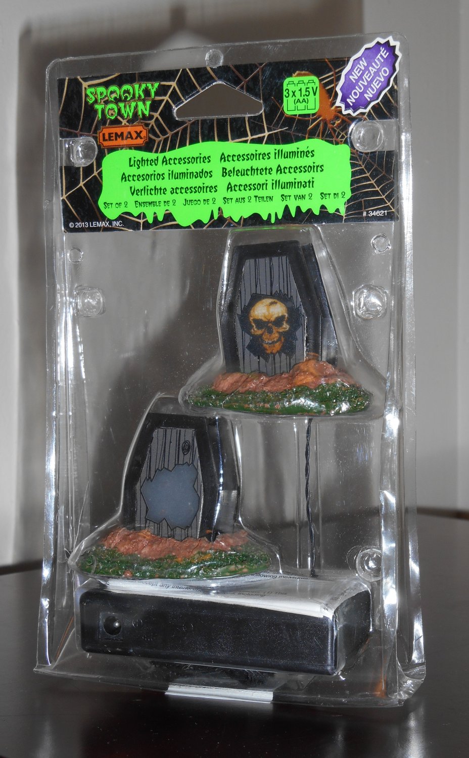 Lighted Accessories Tombstones Set of 2 Lemax 34621 Spooky Town ...