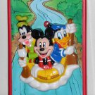 Disney Light Switch Plate Cover Lot 3D River Raft Don't Forget GITD Mickey Mouse Donald Duck Goofy