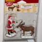 Lemax Christmas Village 62226 Reindeer Treats Santa Claus Polyresin Figurines 2006 NIP