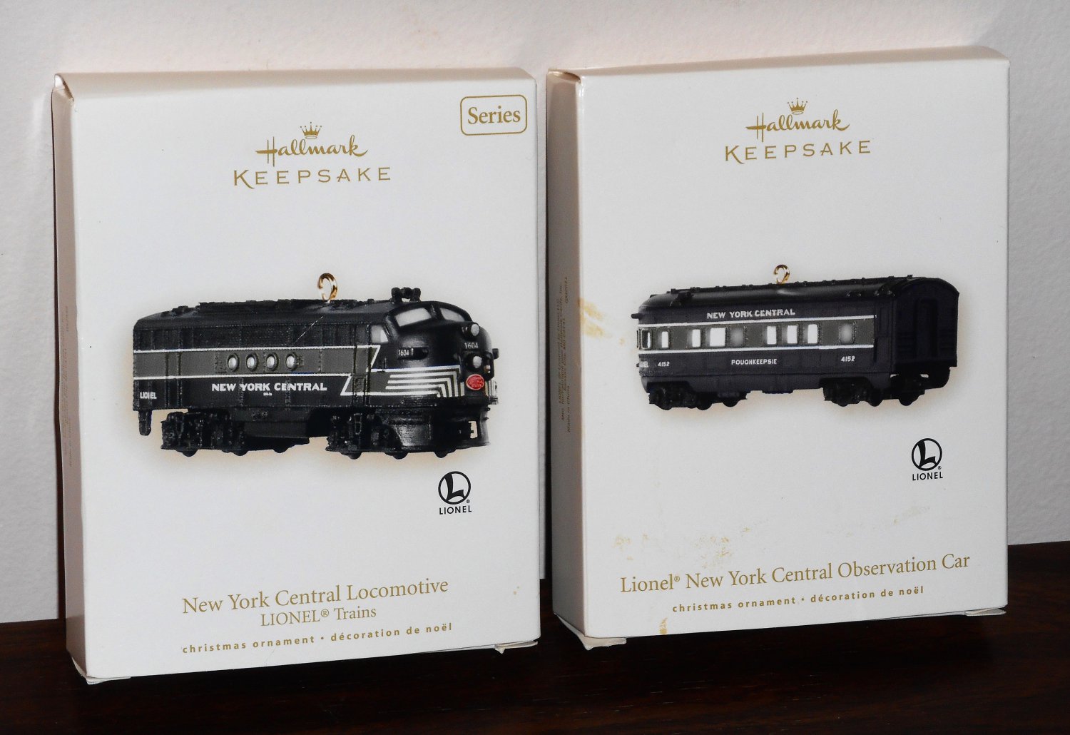 Hallmark Keepsake Christmas Ornament Lionel Trains New York Central Locomotive Observation Car 2008