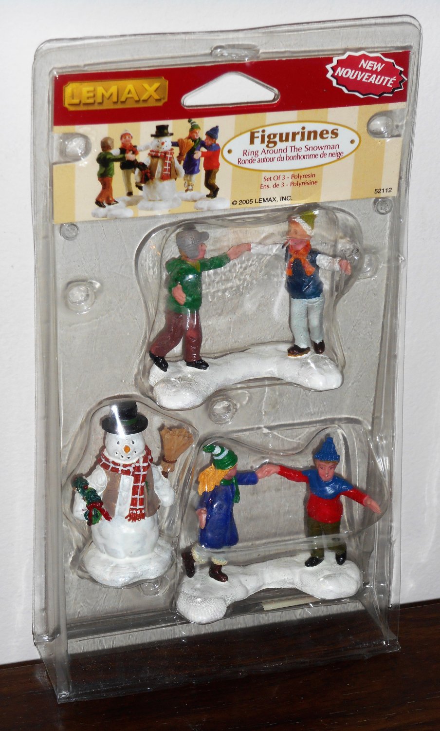 Lemax Christmas Village Accessory 52112 Ring Around the Snowman Polyresin Figurines 2005 NIP