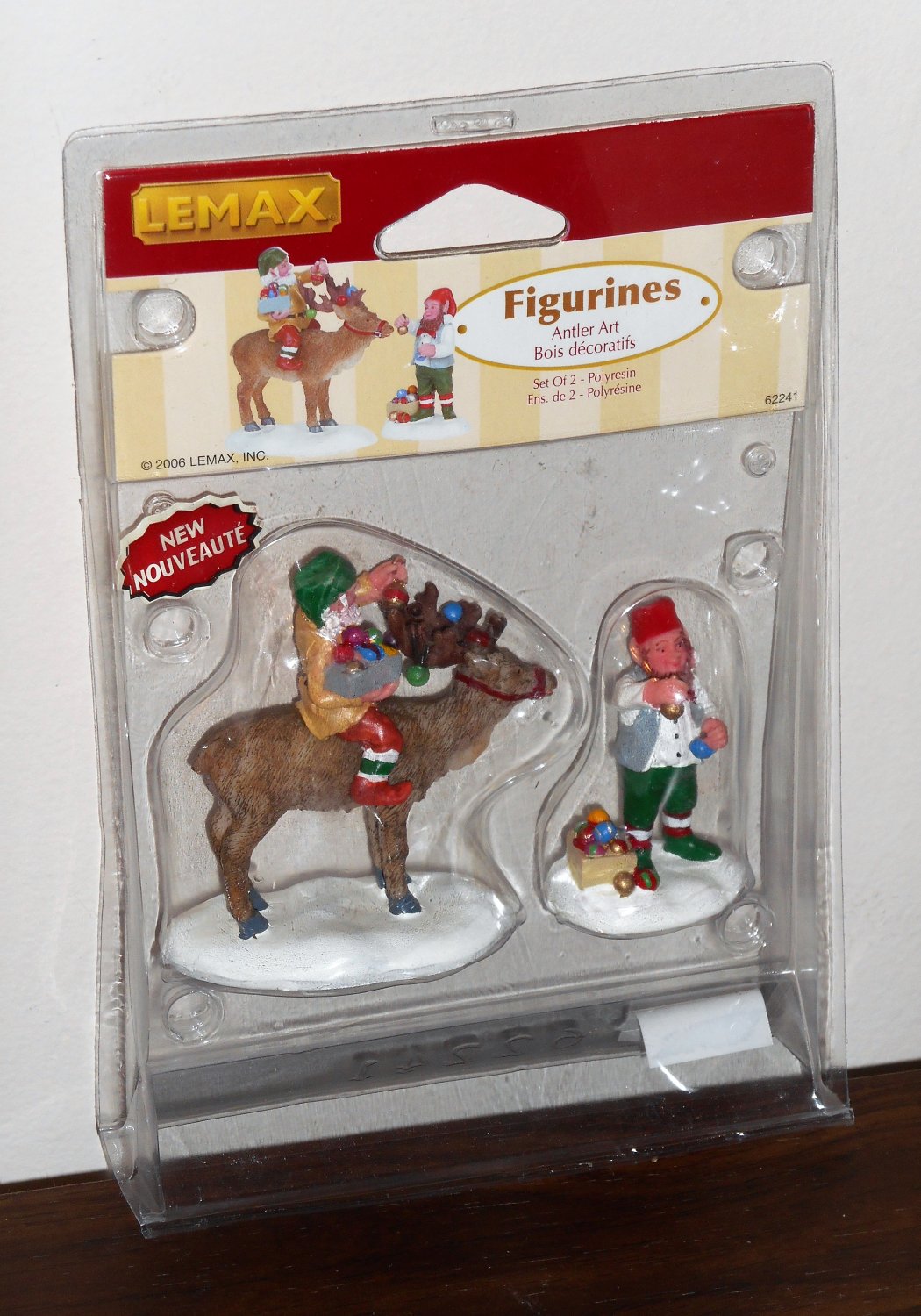 Lemax Christmas Village Collection Figurines 62241 Antler Art Reindeer ...