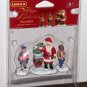 Lemax Christmas Village Accessory 52096 Donation Santa Claus Polyresin Figurines Set of 3 2005 NIP