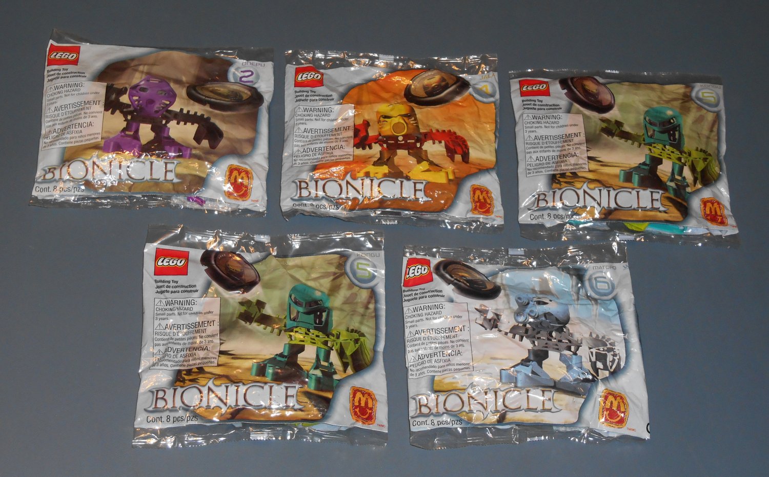 lego bionicle mcdonalds 2001