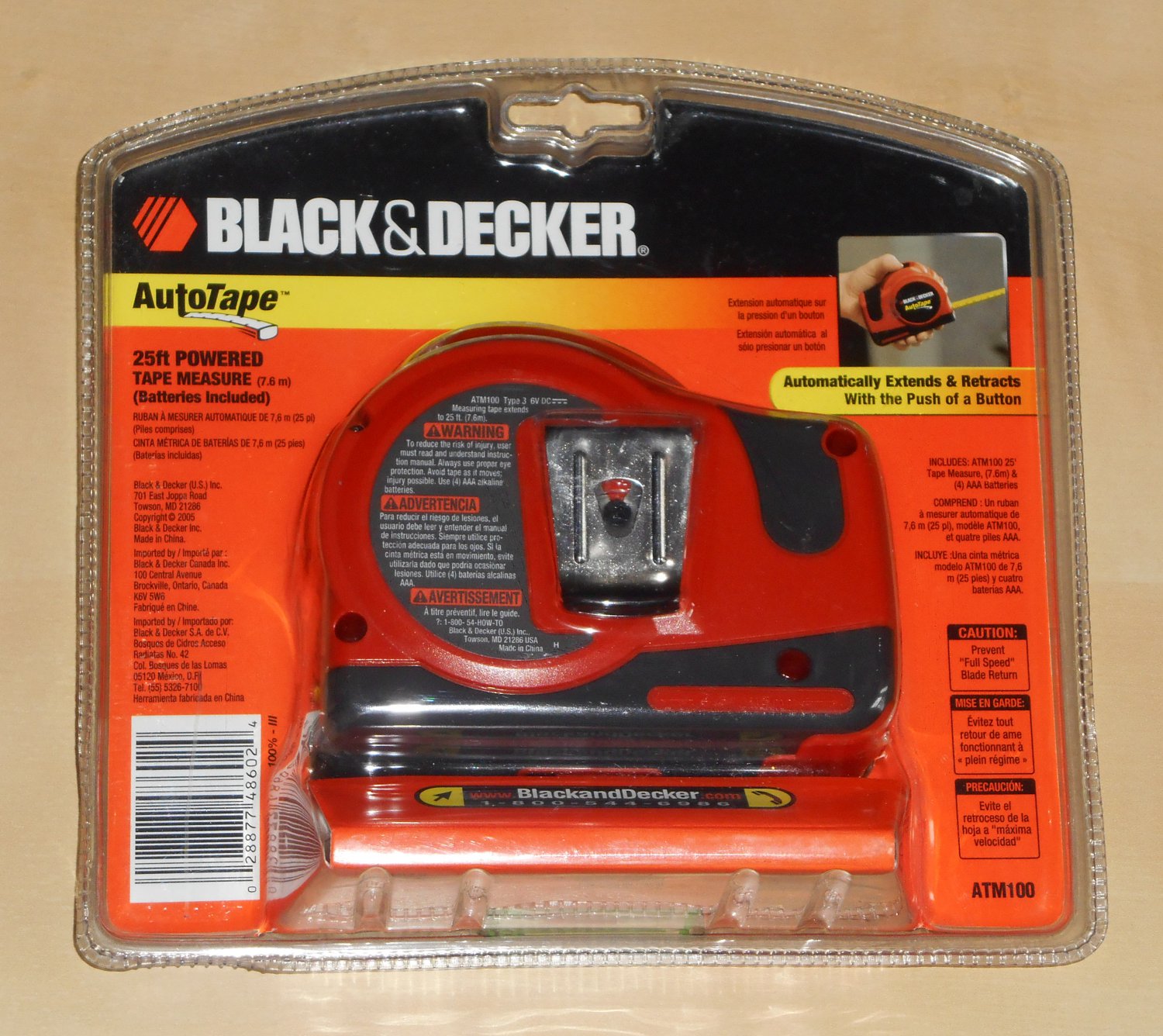 Black & Decker AutoTape Auto 25 Feet Battery Powered Tape Measure