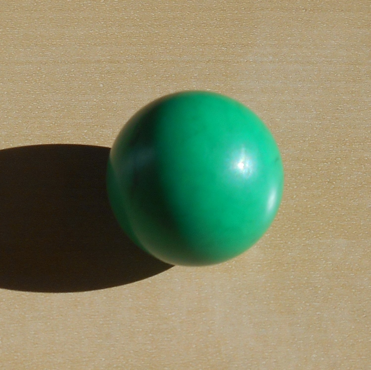 Vintage 1970 Zig Zag Zoom Game Green Marble Ball Replacement Part Original Ideal 2001-5