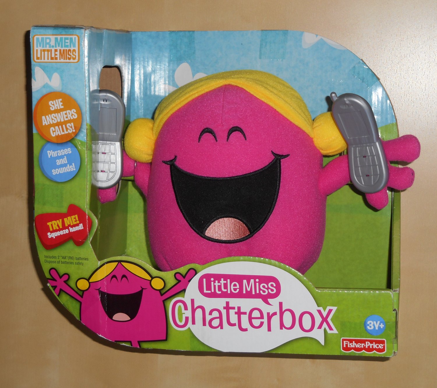 Mr Men Little Miss Chatterbox Electronic Talking Plush Doll Toy Answers Telephone Calls FP P7742