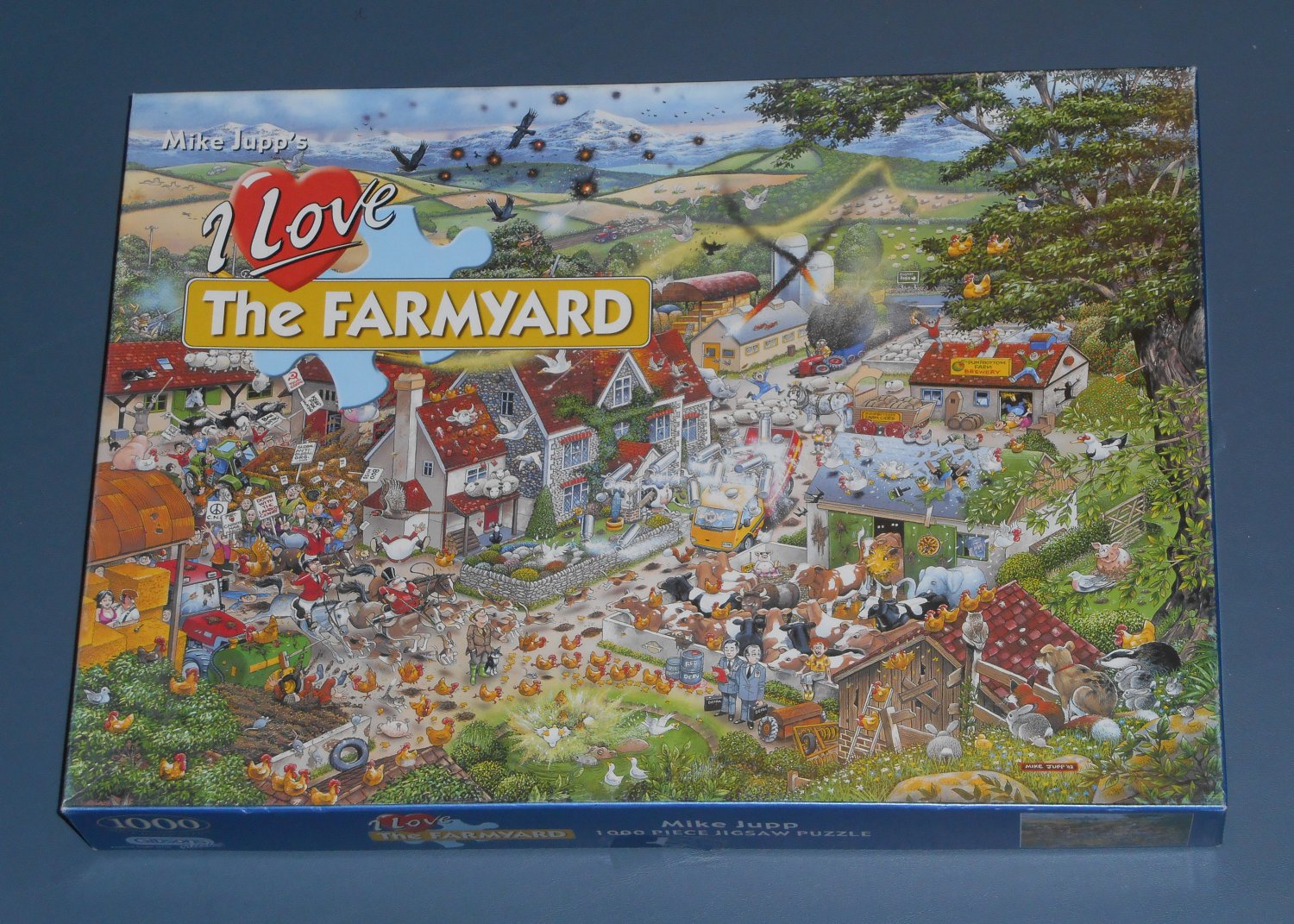 Toys Games Gibson S Jigsaw Puzzle 1000 Piece I Love The Farmyard Com