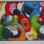 Parrotheads Parrot Heads Don McMahon Digital Reproduction Print Birds on Things Hand Signed