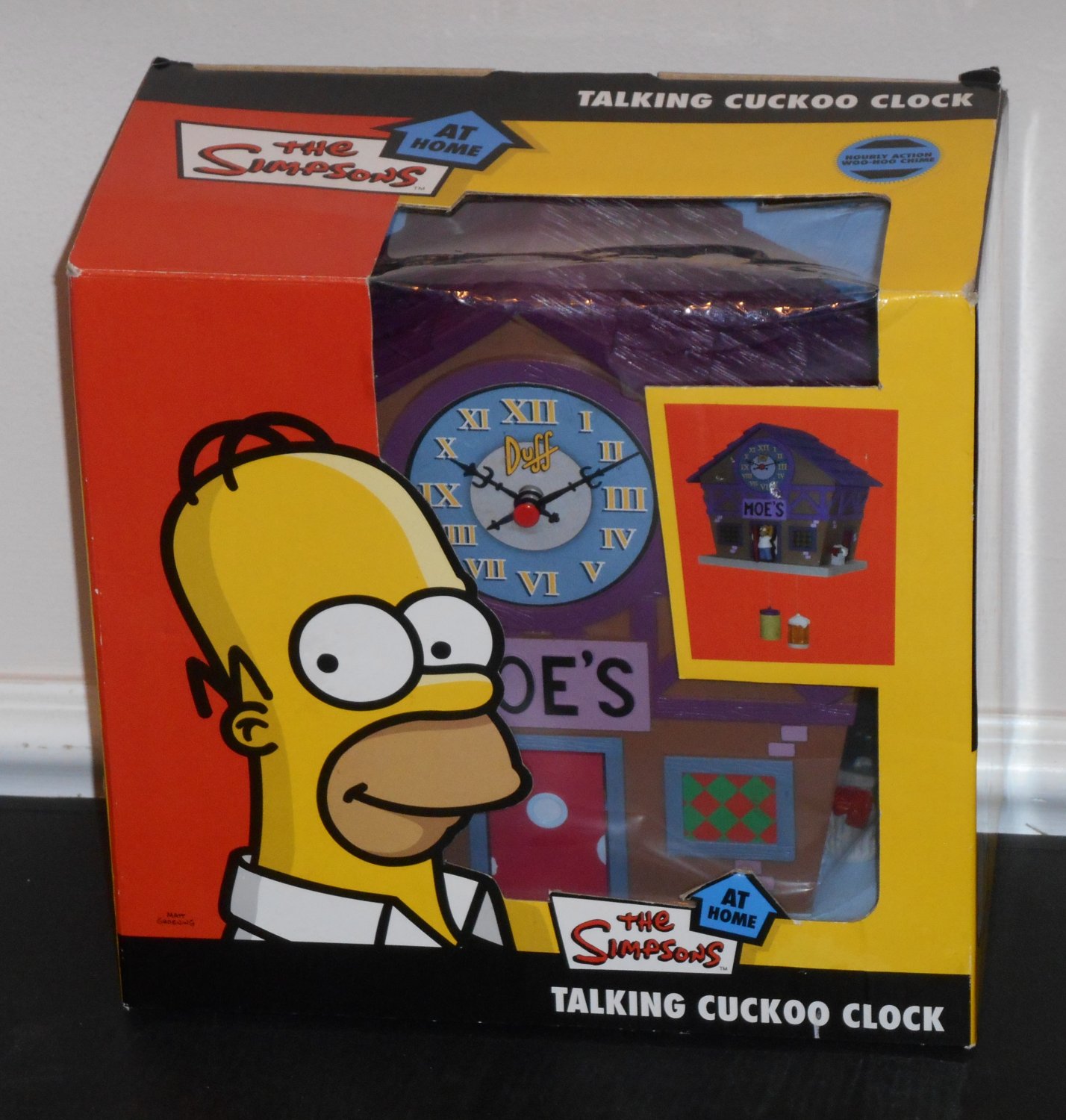 The Simpsons Moes Tavern Talking Cuckoo Wall Clock Wesco Bs114 Homer Simpson Szyslak Duff Beer Nib