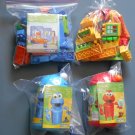 Sesame Street Kid KNEX Elmo Cookie Monster Neighborhood Collection 123 Brownstone Set Police Station