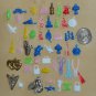 Miniature Mini Plastic Charms Lot of 50 Bracelet Necklace Translucent Opaque