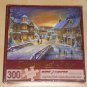 Holiday Village 300 Piece Jigsaw Puzzle Large Format Bits and Pieces Shining Gold Foil NIB
