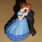 Red Brown Hair Couple Figure Mr Christmas Holiday Waltz Ballroom Dancers Dancing Replacement Part