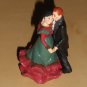 Red Black Hair Couple Figure Mr Christmas Holiday Waltz Ballroom Dancers Dancing Replacement Part