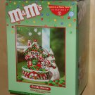 Christmas Candy House 59317 M&M's Department Dept 56 Ceramic Lighted House & Candy Dish 2004 NIB
