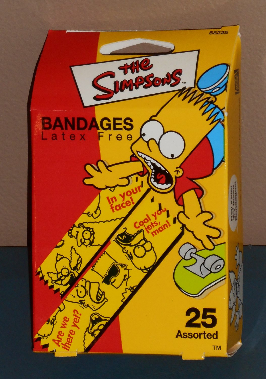The Simpsons Latex Free Sterile Bandages 25 Assorted 2 Sizes Crackle Creations 58225 NIB 2001