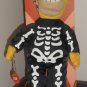 Homer Simpson Plush Skelly Skeleton Doll Applause 63759 Halloween Glow in Dark Face Cover 2003
