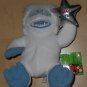 Bumble Bumbles Abominable Snow Monster Snowman 8 Inch Plush Bean Bag Rudolph Island Misfit Toys 1999