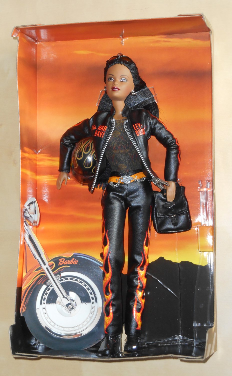 29208 Harley Davidson Motorcycles African American Barbie Doll New
