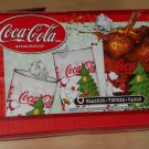 Tree Trimming Set of 6 Coca-Cola Coke Drinking Glass Tumbler Polar Bear Christmas 16 Ounce Indiana