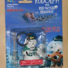 Sam the Snowman Keychain Ornament Rudolph the Red Nosed Reindeer Island of Misfit Toys NIP 1999