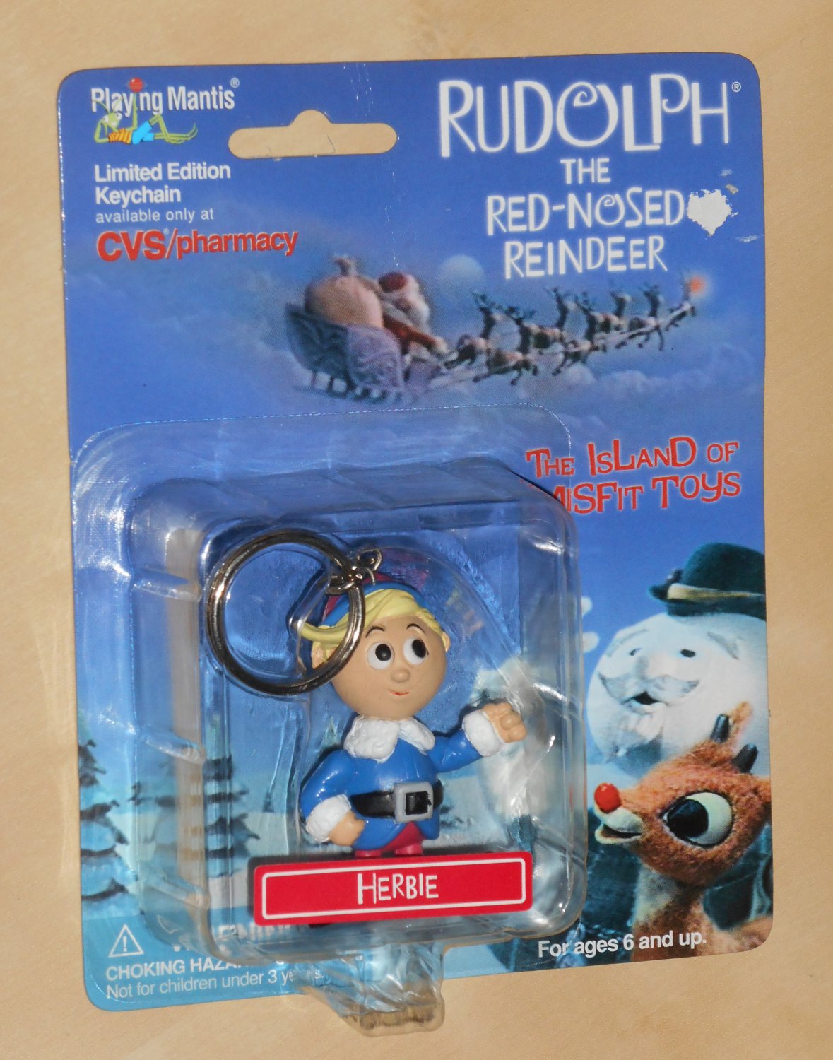 Herbie Hermey Elf Keychain Ornament Rudolph the Red Nosed Reindeer