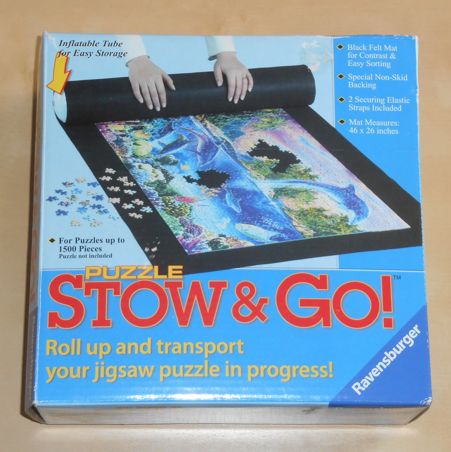Stow & Go Jigsaw Puzzle Caddy Carrying Storing Storage Transport 46 x 26 Mat Ravensburger