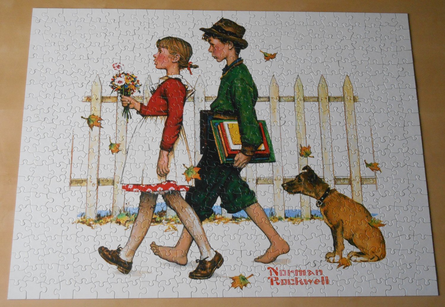 A Scholarly Pace 550 Piece Jigsaw Puzzle Hoyle 8588 Norman Rockwell 1997 COMPLETE