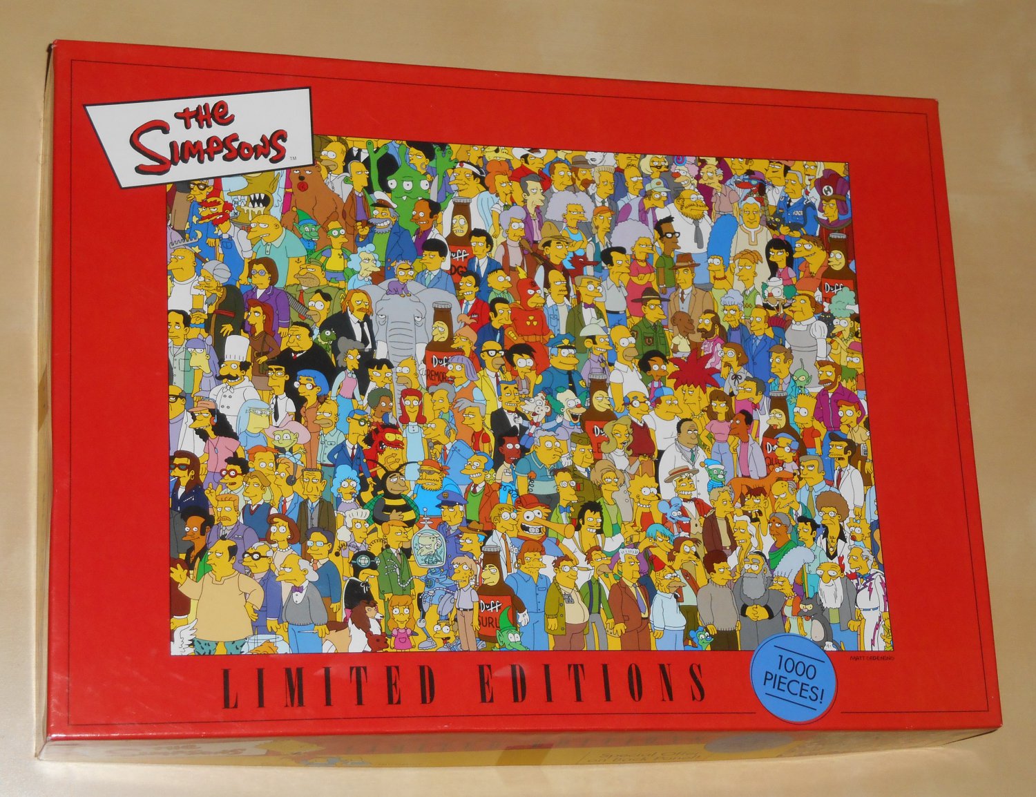 Limited Editions 97188 The Simpsons Characters Montage 1000 Piece Jigsaw Puzzle 2001 Complete