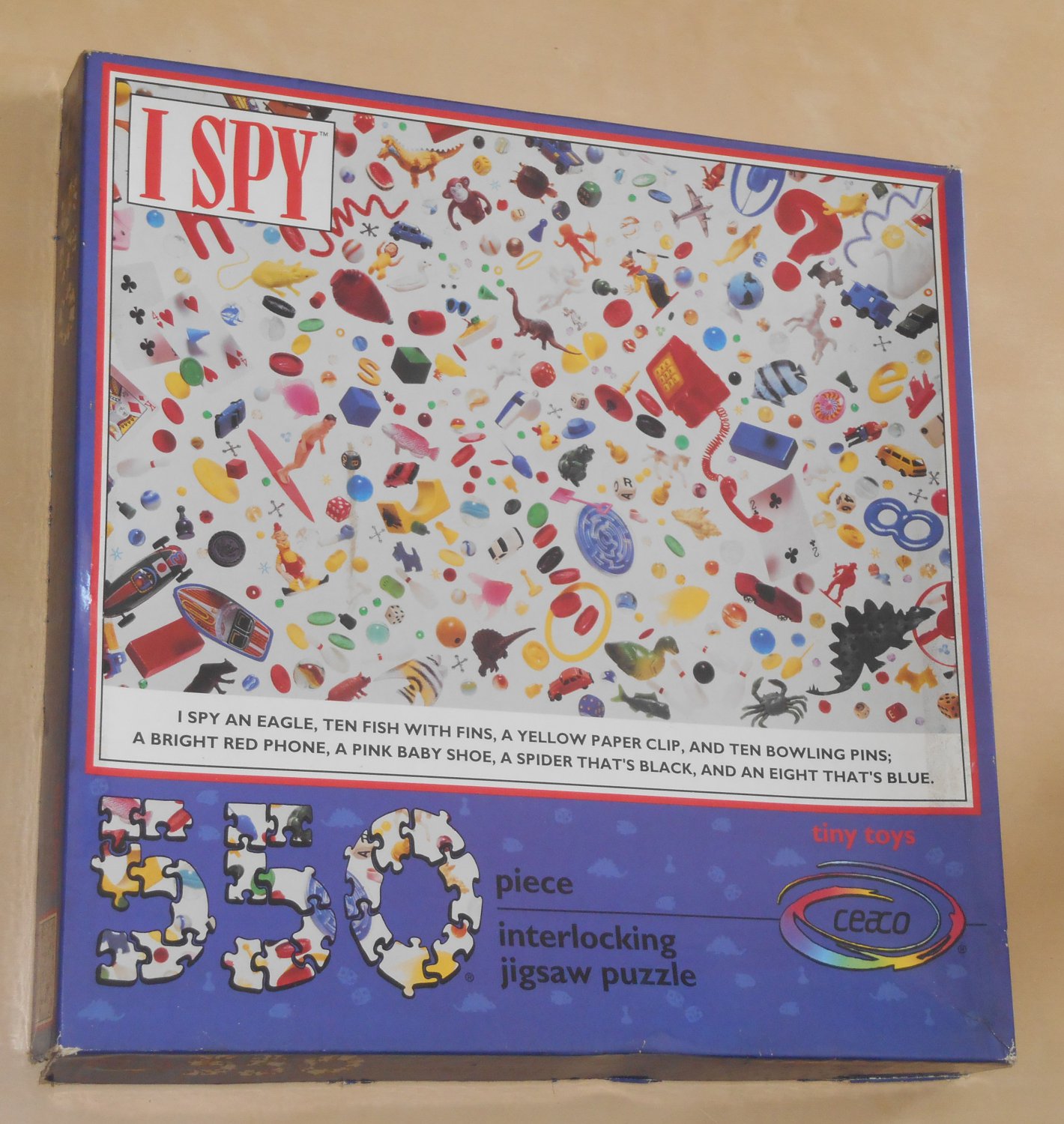 Tiny Toys I Spy 550 Piece Jigsaw Puzzle Ceaco 2121 Complete 1993