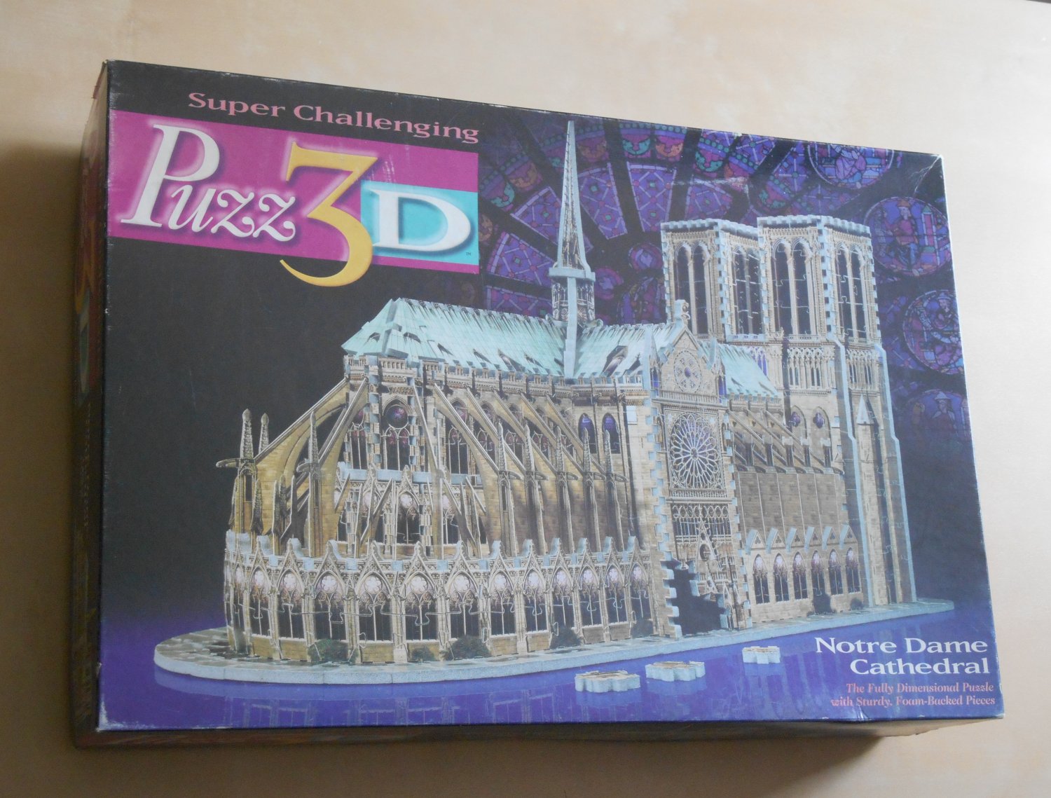 Puzz3D Notre Dame Cathedral Jigsaw Puzzle Foam Backed Pieces 4688 Super Challenging 952 Complete