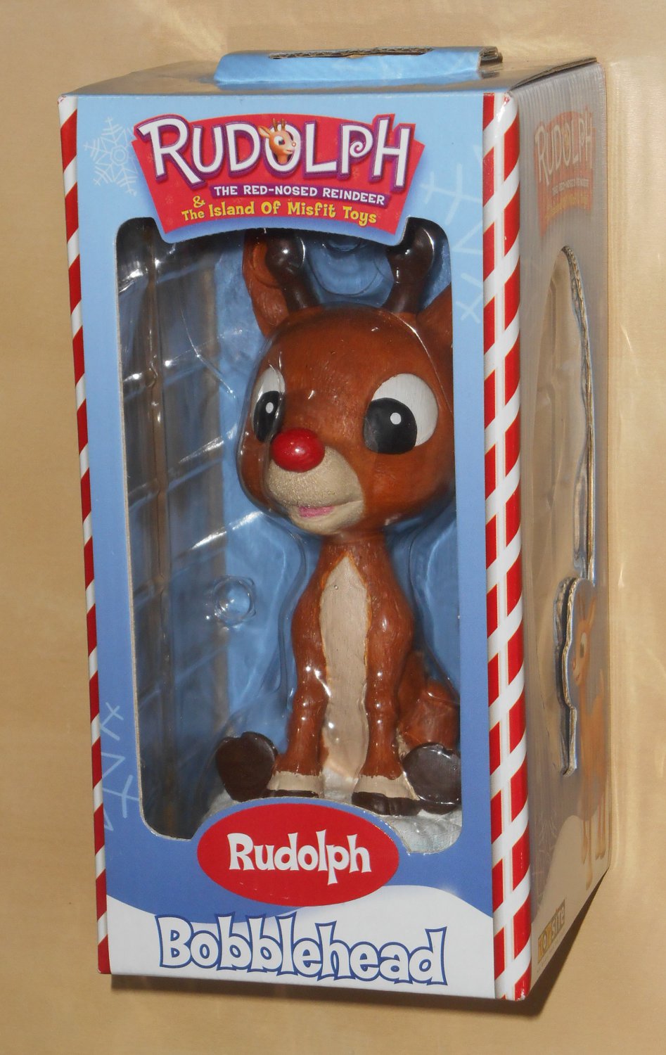 Rudolph Bobblehead Bobble Head Island of Misfit Toys Red Nosed Reindeer BD&A NIB 2001