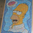 Simpsons Homer Donut Drool 1000 Piece Jigsaw Puzzle Photomosaics Simpson BGI COMPLETE NO BOX