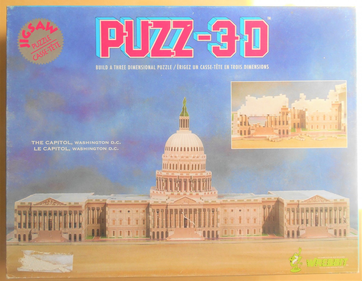 Puzz3D US Capitol Building Washington DC Jigsaw Puzzle 690 Foam Pieces P3D-901 Difficult COMPLETE