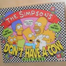 The Simpsons Don't Have a Cow Dice Game MB 4025 Homer Bart Marge Lisa Maggie Complete 1990