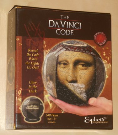 The DaVinci Code 240 Piece GITD Plastic Spherical Jigsaw Puzzle