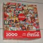 Always Coca-Cola 2000 Piece Jigsaw Puzzle Coke Red Button Vintage Ads Collage PZL9416 1998 Complete