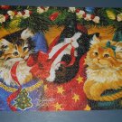 Stocking Surprise 1000 Piece Jigsaw Puzzle Cats Springbok 1JIG10500 COMPLETE Linda Picken