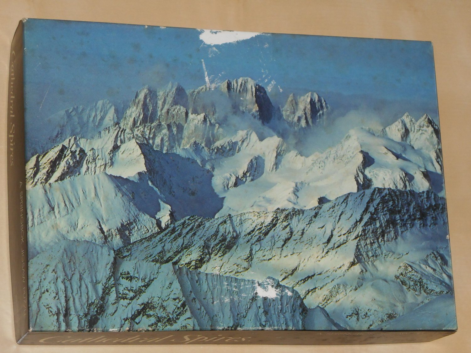 Cathedral Spires 350 Piece Jigsaw Puzzle Springbok PZL7519 Alaska Snowy Mountain COMPLETE 1973