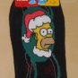 Ho-Ho-Homer Simpson Holiday Socks Size 10-13 Christmas Santa Acrylic Nylon New 2003