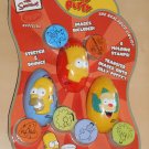 Simpsons Silly Putty 3 Pack Homer Bart Krusty the Clown Molding Stamps NIP 2003