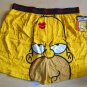 Homer Simpson Kisses Lipstick Extra Large XL Valentine's Boxer Shorts Simpsons Yellow Underwear NWT