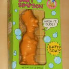 Bart Simpson Bath Soap Bar SM303 Wash It Dude  Yellow The Simpsons 1990 Cosrich